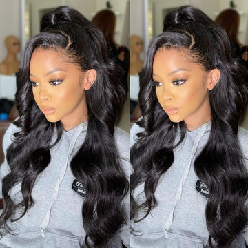 Neobeauty Hair Body Wave Transparent Lace Wig 6*6 HD Lace Closure Wigs Human Hair Deep Part Lace Closure Wigs